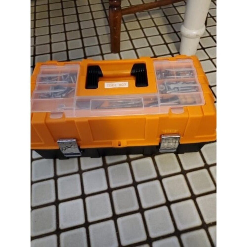 17-Inch Three-Layer Plastic Storage Box/Tool Box/Sewing Box Organizer